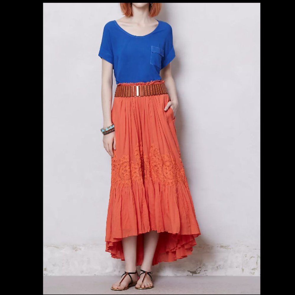 NWOT Anthropologie Sanoh Gauze Skirt